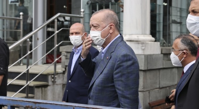 Cumhurbaşkanı Sel Bölgesinde