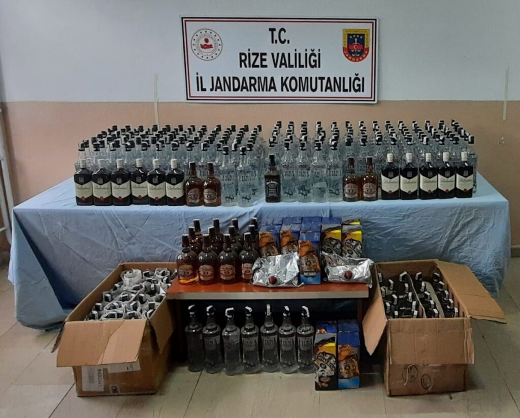 Rize’de Sahte İçki Operasyonu
