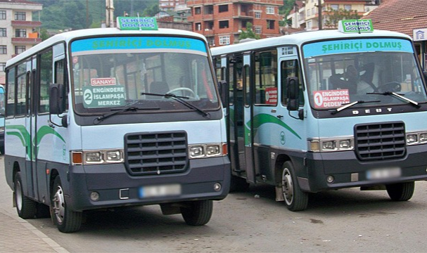 Rize Şehir İçi Dolmuşları Zam yaptı
