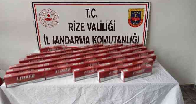 Rize Jandarmadan nefes Kesen Kacak Sigara Operasyonu