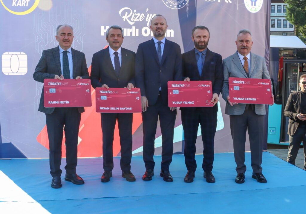 Rize’de Türkiye Kart ile Ulaşım Dönemi