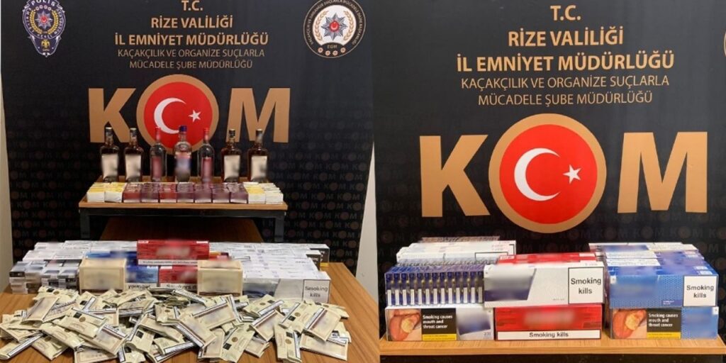 Rize’de Kaçakçılık Operasyonu