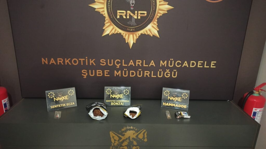 Rize’de Uyuşturucu Operasyonu