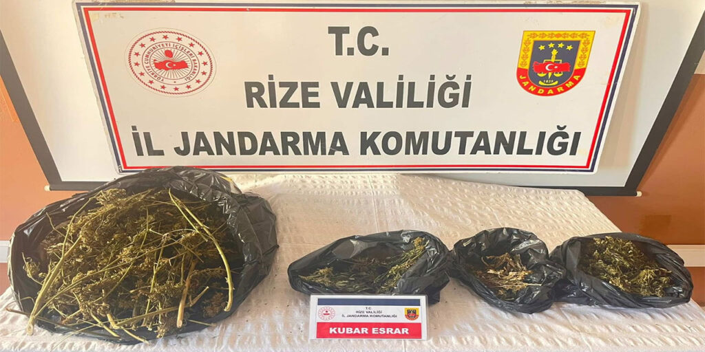 Rize’de Kubar Esrar Ele Geçirildi