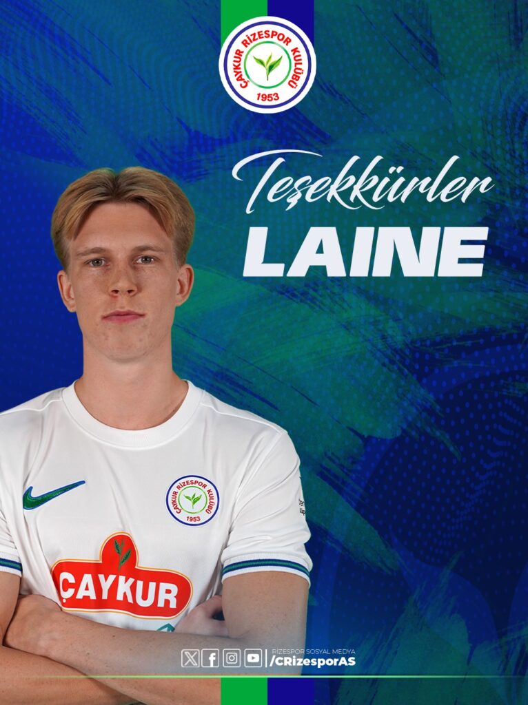 Ç.Rizespor Janne-Pekka Laine’den kurtuldu