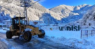 Rize’de Yoğun Kar Yağışı Dolasıyla 206 Köy Yolu Kapandı