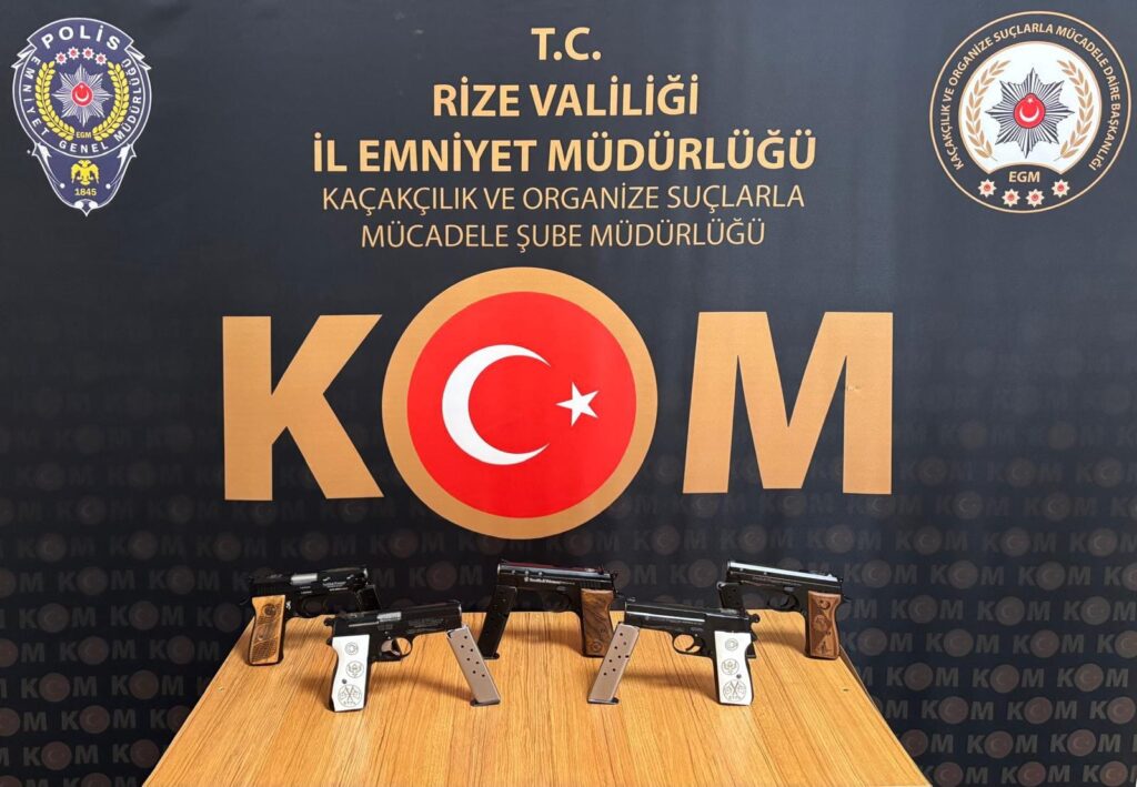 Rize’de Silah Operasyonu