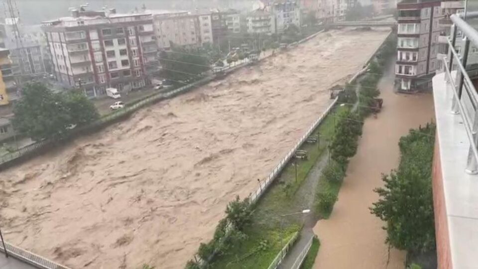 Rize’ye Meteorolojiden Sağanak Yağmur  Uyarısı